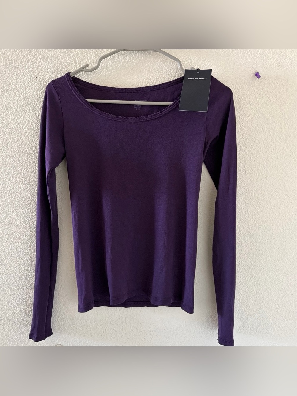 Brandy melville deep purple Jillian top